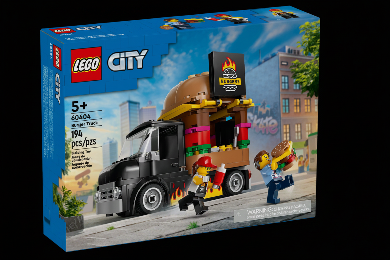 LEGO City Burger Truck 60404 front box