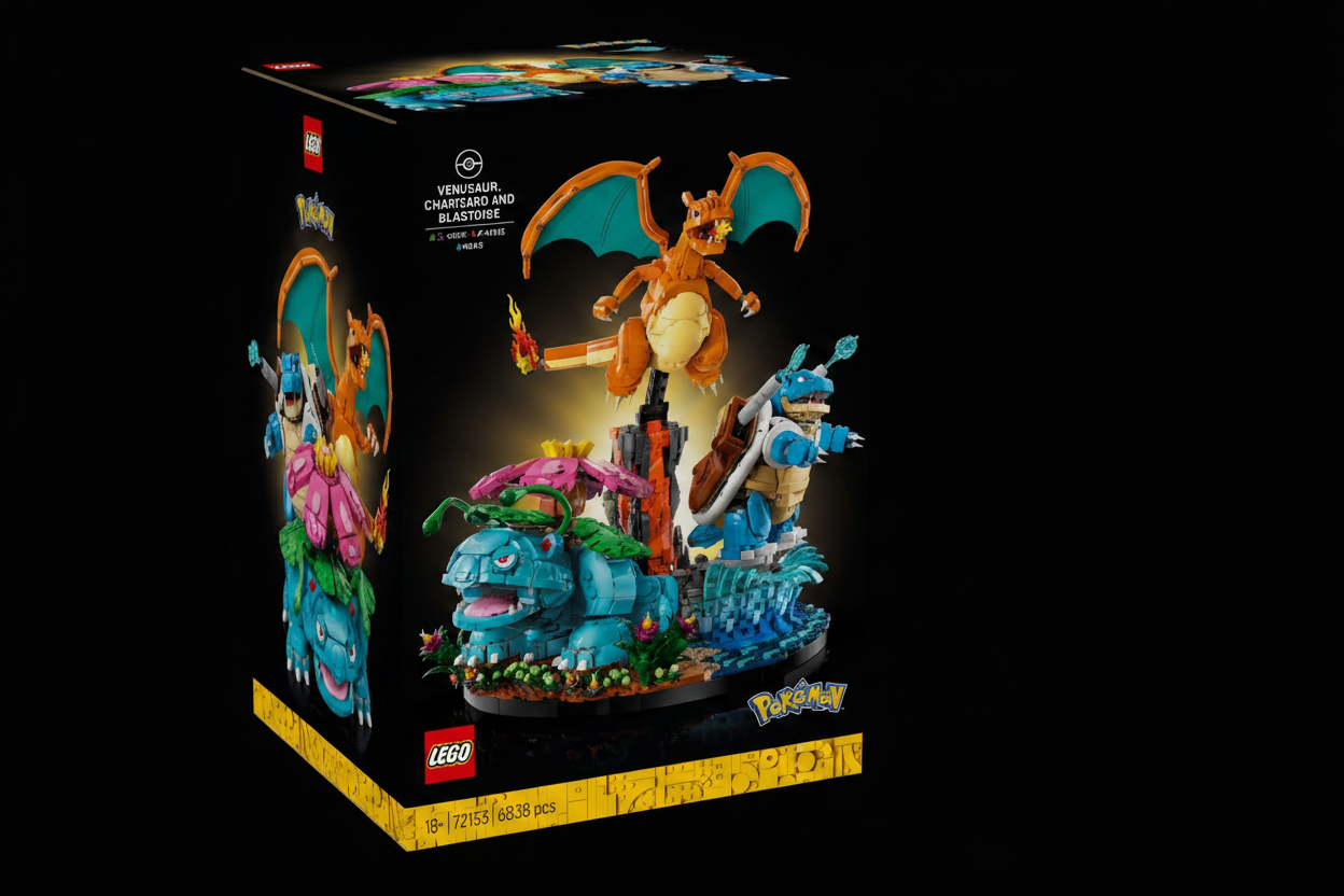 LEGO Pokémon Venusaur, Charizard and Blastoise 72153 front box