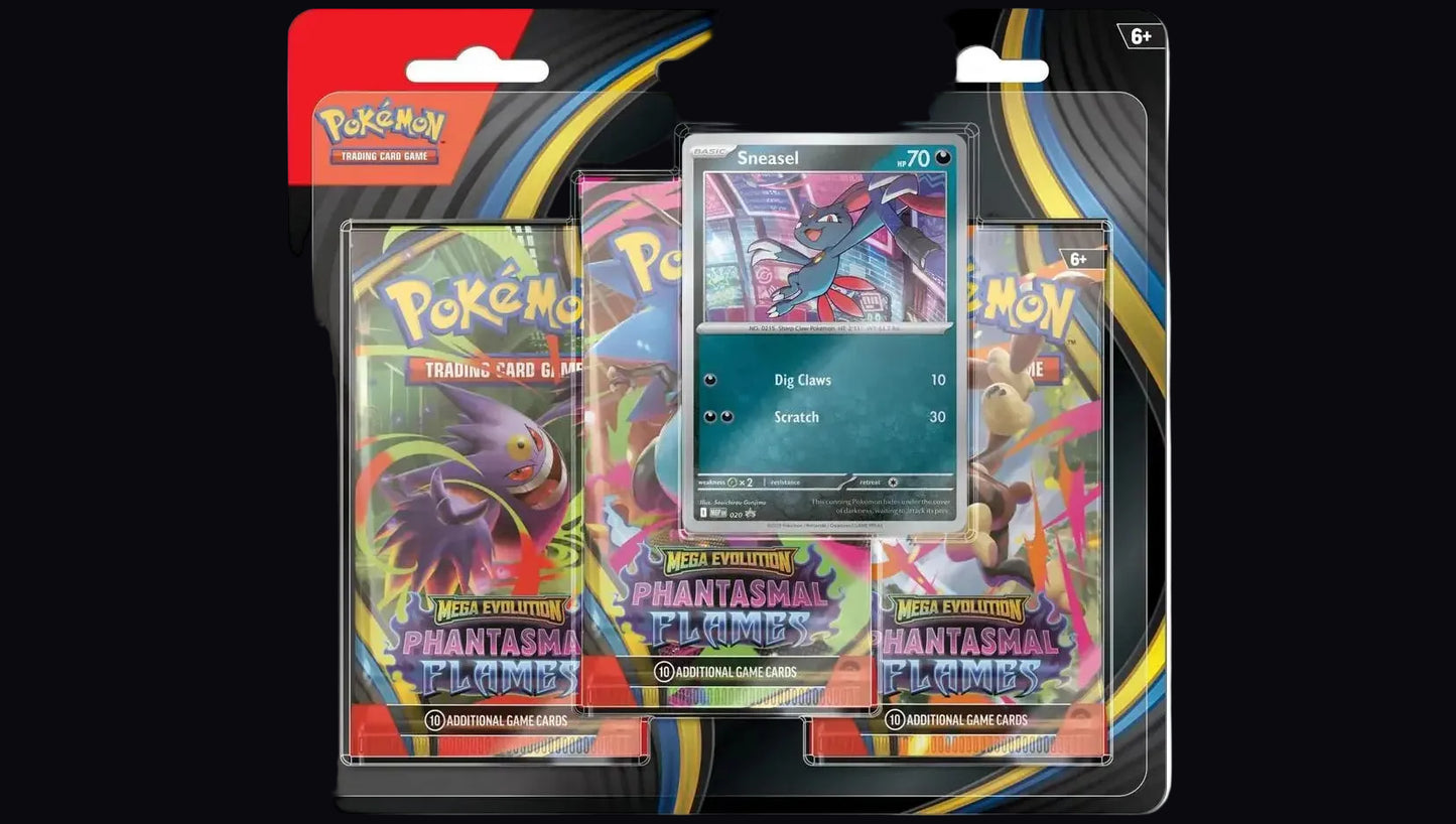 Pokémon TCG: Phantasmal Flames 3 Pack Blister Sneasel