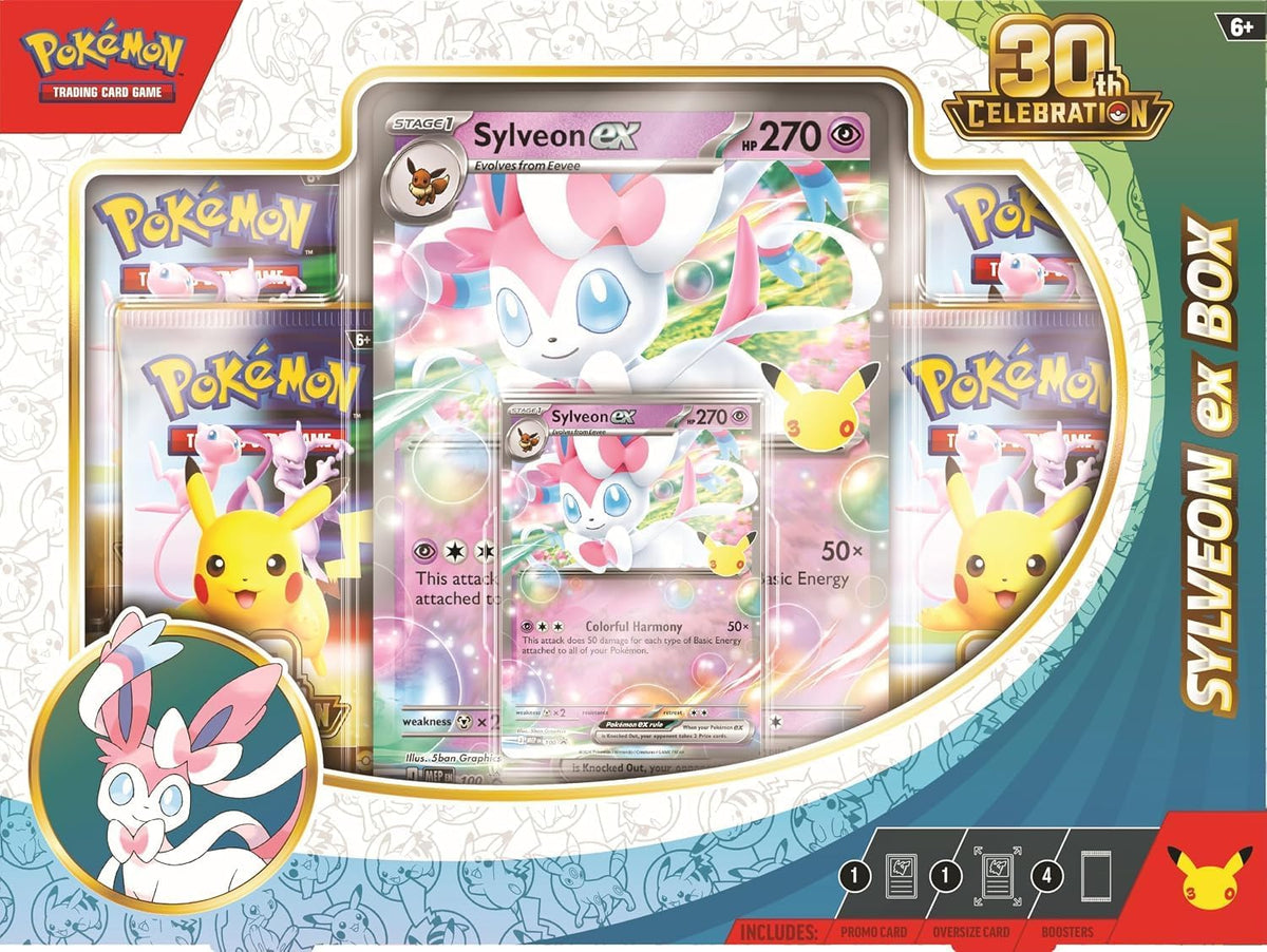 Pokémon TCG 30th Celebration Sylveon ex Box
