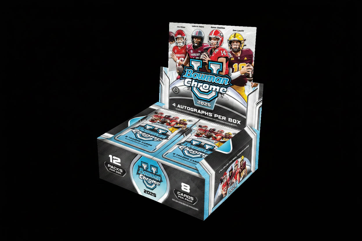Bowman University Chrome Football 2025 Hobby Box