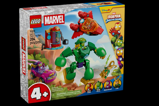 LEGO Marvel Loki vs. Team Iron Man 11211 front box