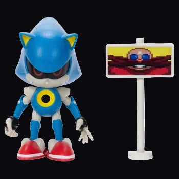 Sonic the Hedgehog Action Figure Metal Sonic with Goal Post 10cm