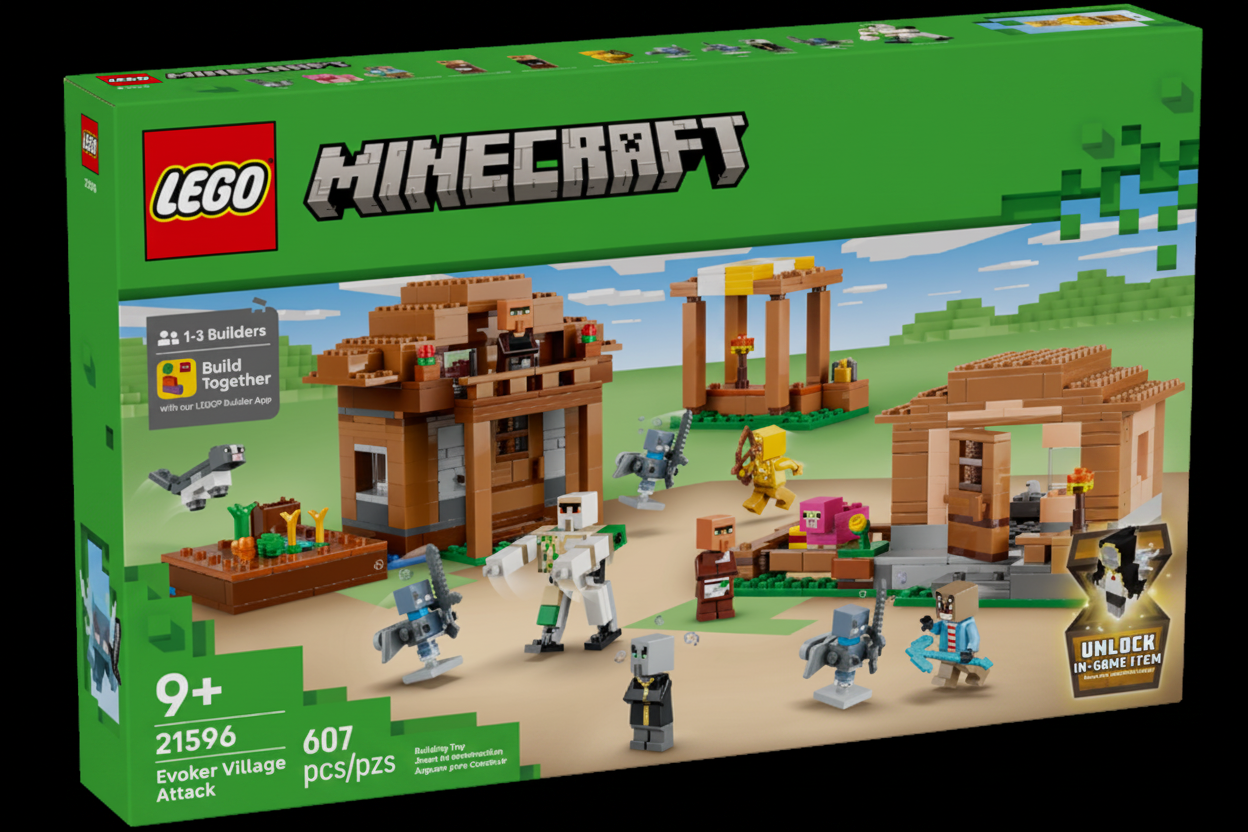 LEGO Minecraft Evoker Village Attack 21596 front box