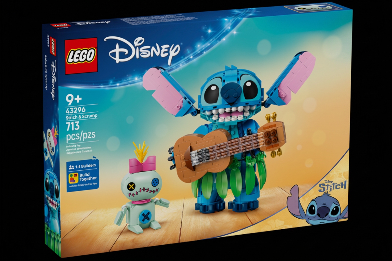 LEGO Disney Stitch & Scrump 43296 front box