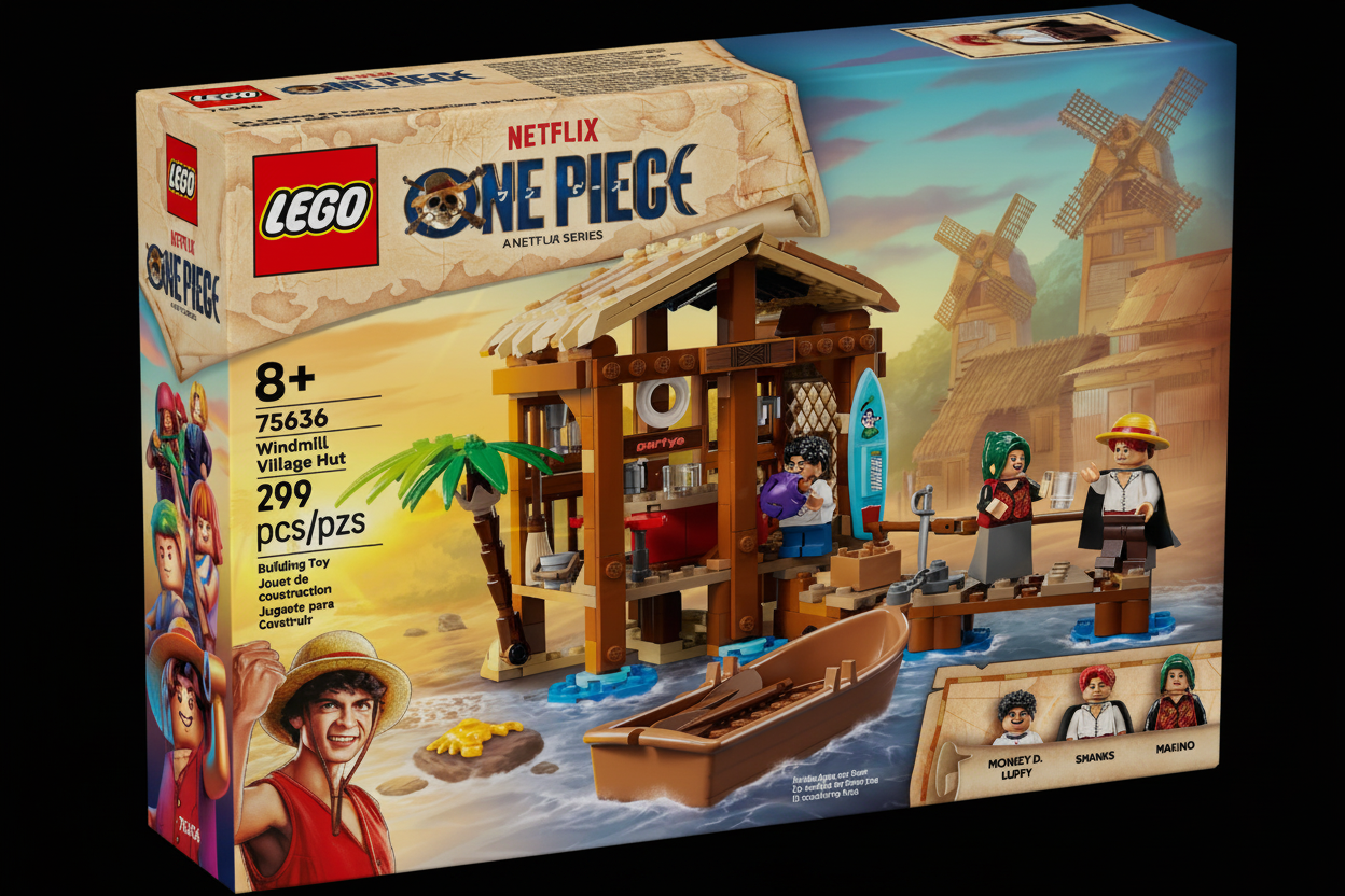 LEGO One Piece Windmill Village Hut 75636 front box