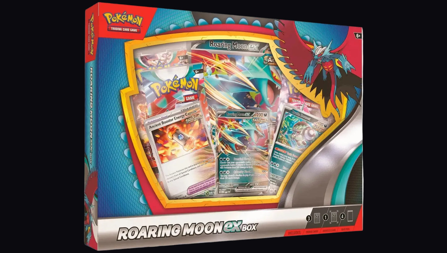 Pokémon TCG: Paradox Rift Roaring Moon ex Box