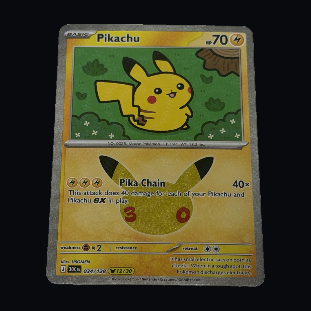 Pikachu 034/128 front