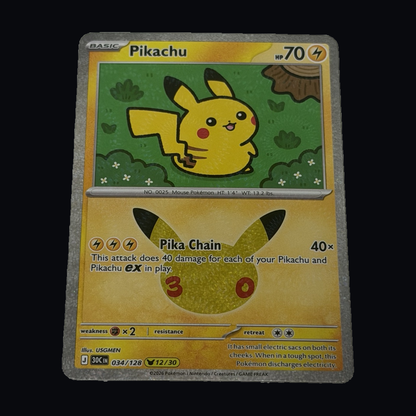 Pikachu 034/128 front
