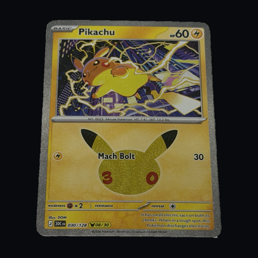 Pikachu 030/128 front