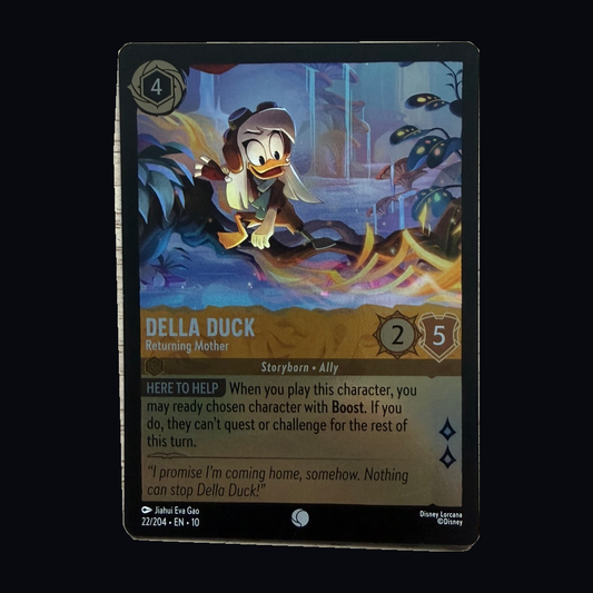 Disney Lorcana: Della Duck – Returning Mother 22/204 – Whispers in the Well – Near Mint – actual front