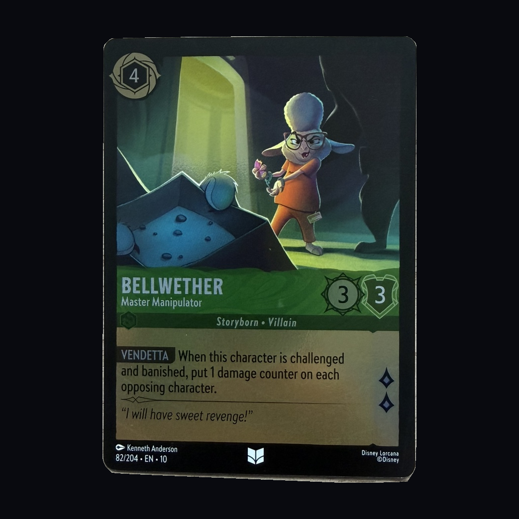 Disney Lorcana: Bellwether – Master Manipulator 82/204 – Whispers in the Well – Near Mint – actual front