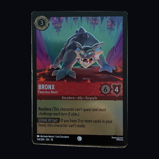 Disney Lorcana: Bronx – Ferocious Beast 114/204 – Whispers in the Well – Near Mint – actual front
