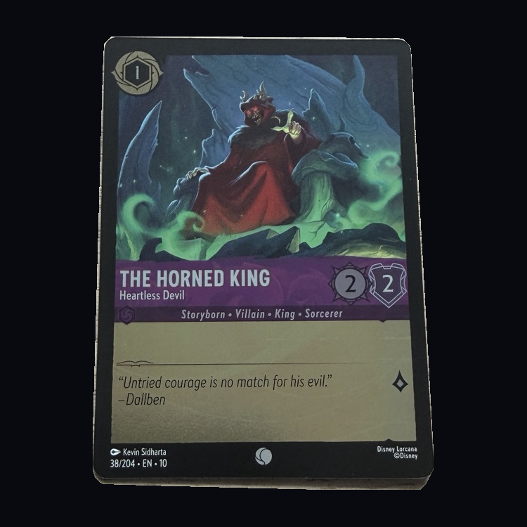 Disney Lorcana: The Horned King – Heartless Devil 38/204 – Whispers in the Well – Near Mint – actual front
