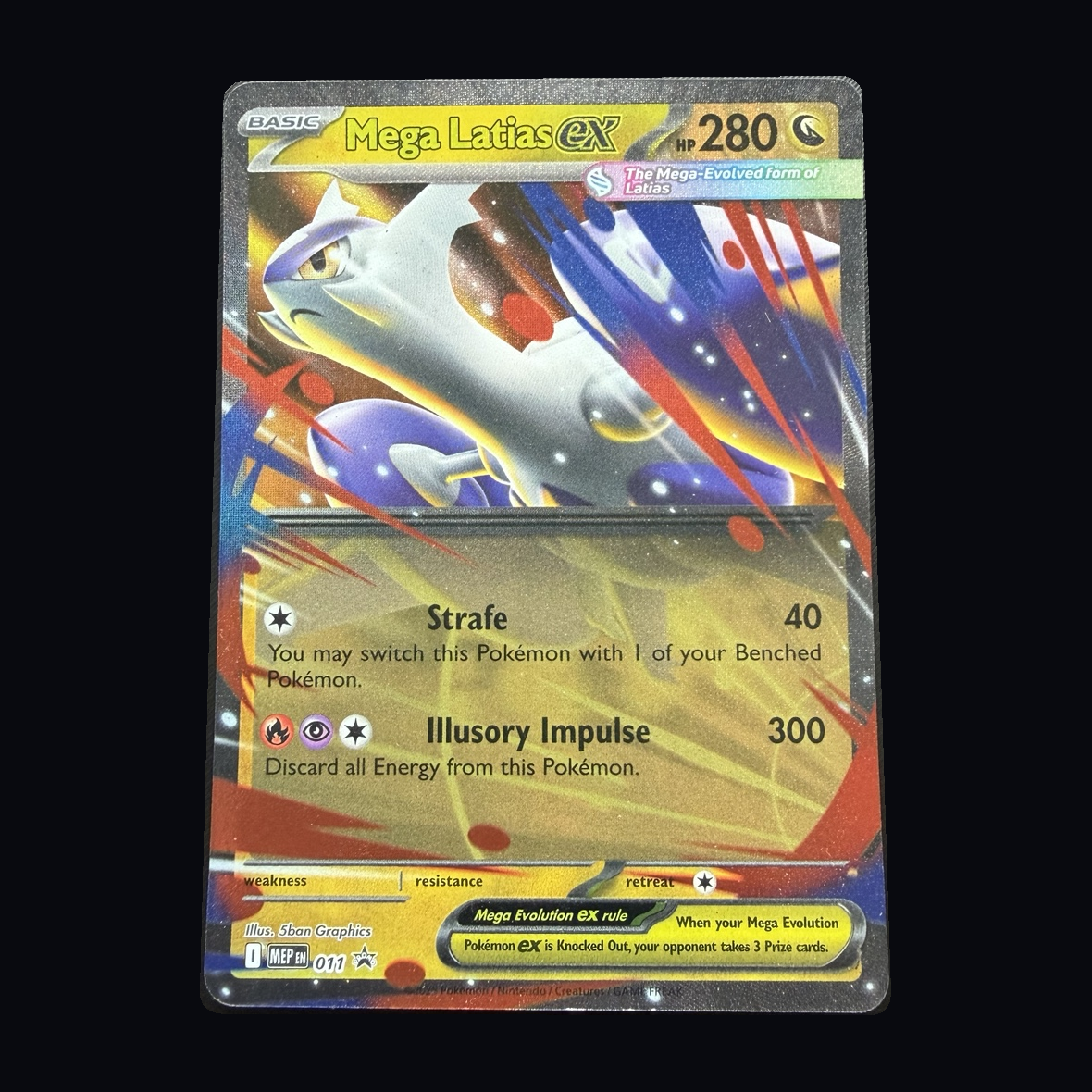 Pokémon: Mega Latias ex 011 – Mega Evolution Black Star Promos – Near Mint – actual front