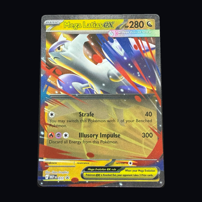 Pokémon: Mega Latias ex 011 – Mega Evolution Black Star Promos – Near Mint – actual front