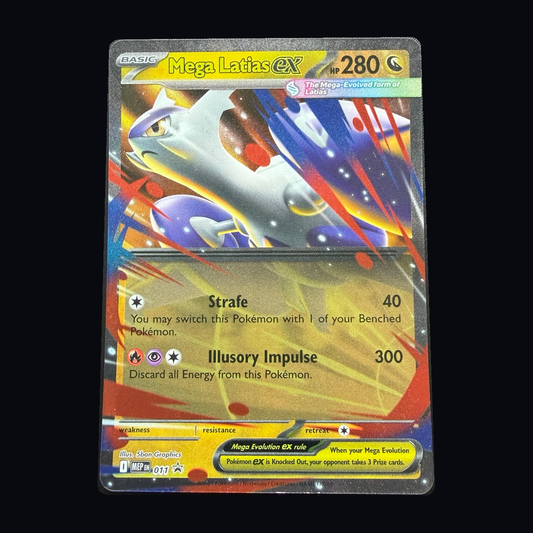 Pokémon: Mega Latias ex 011 – Mega Evolution Black Star Promos – Near Mint – actual front