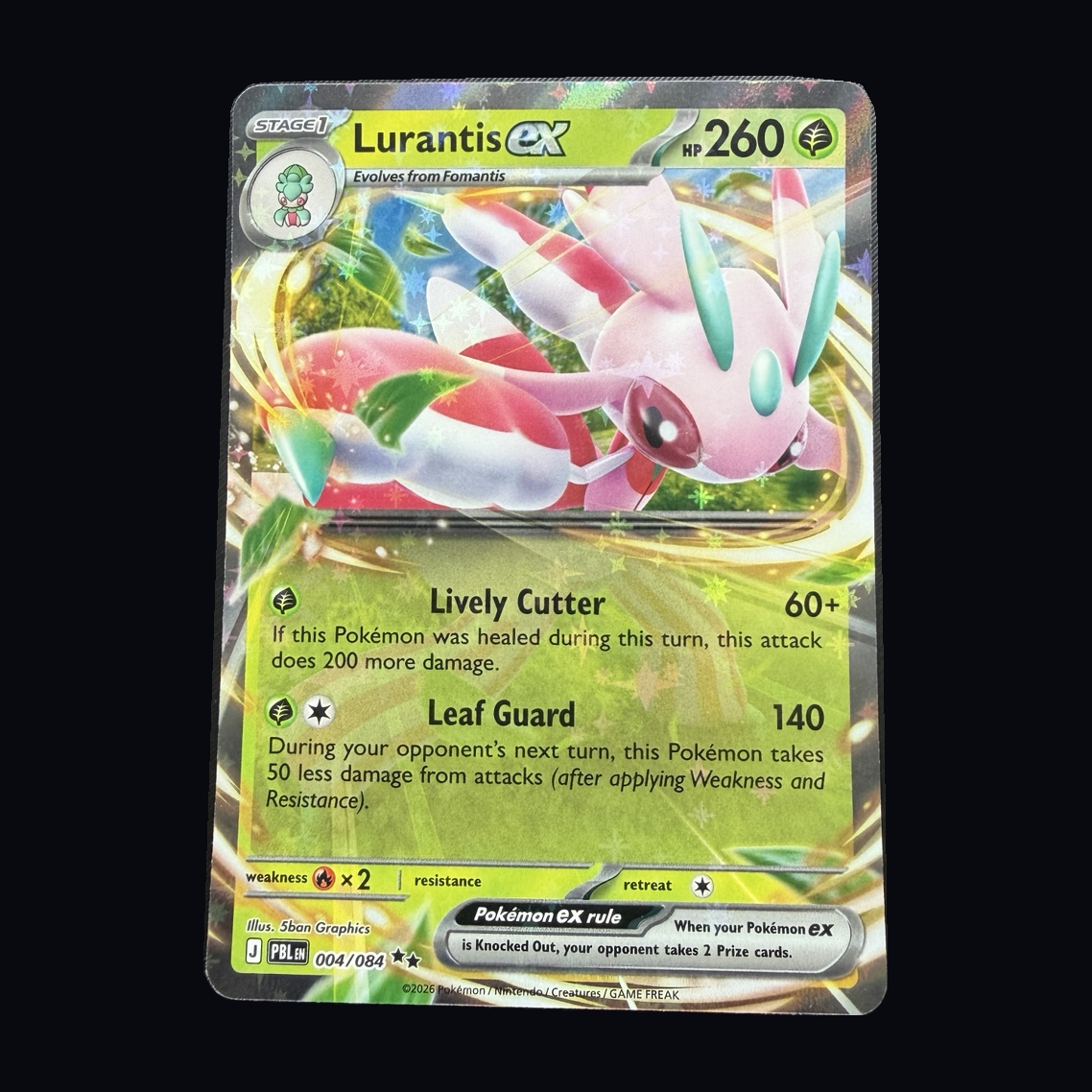 Pokémon: Lurantis ex 004/084 – Pitch Black – Near Mint – Copy 2 – actual front