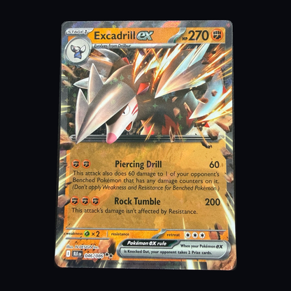 Pokémon: Excadrill ex 046/086 – Black Bolt – Near Mint – actual front