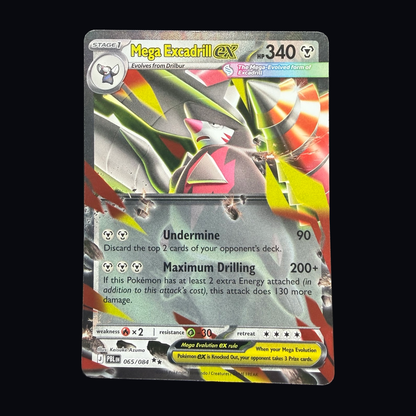 Mega Excadrill ex 065/084 actual card front