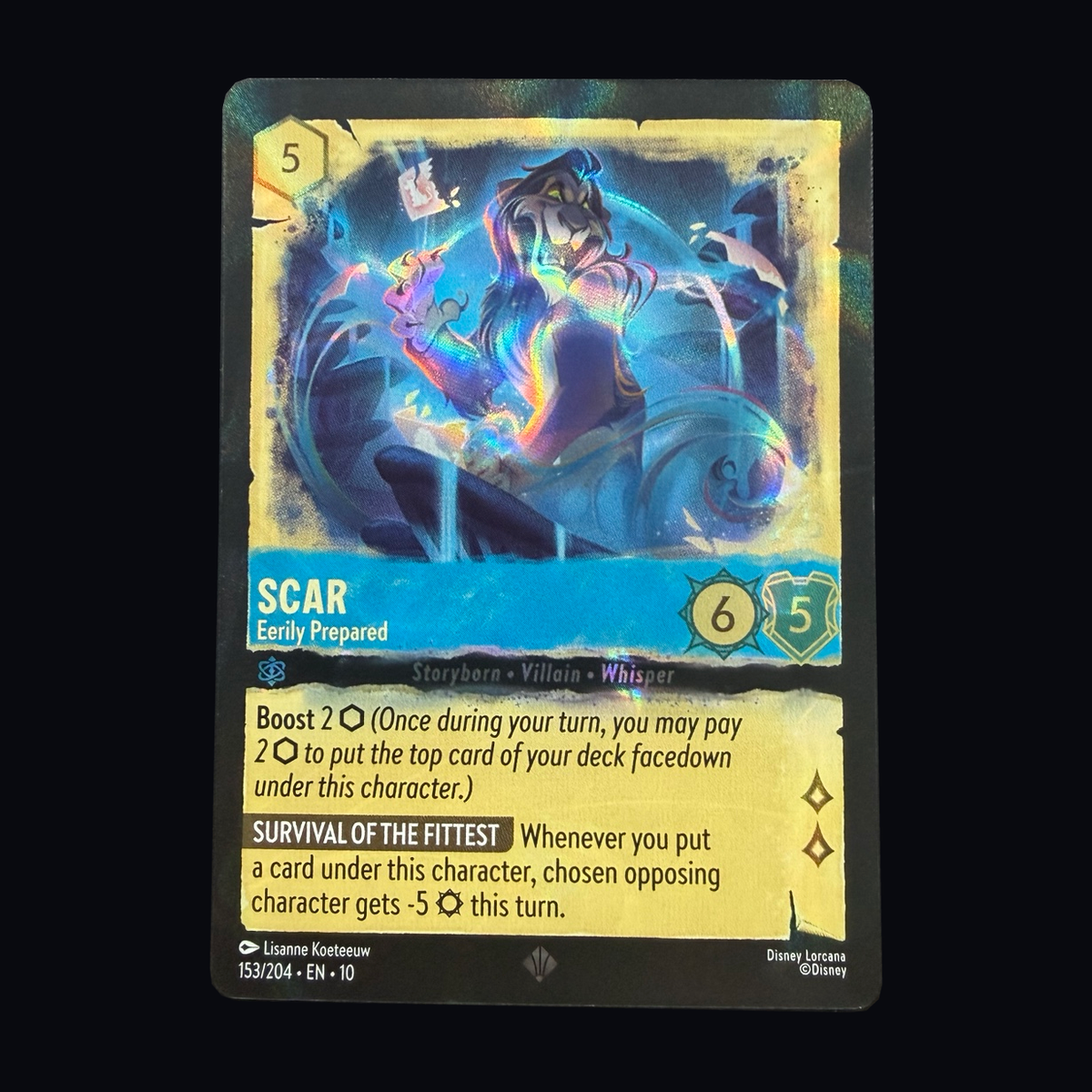 Scar – Eerily Prepared 153/204 actual card front
