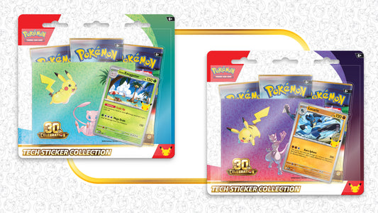 Pokémon TCG: 30th Celebration Tech Sticker Collection — edition choices shown; one item per purchase
